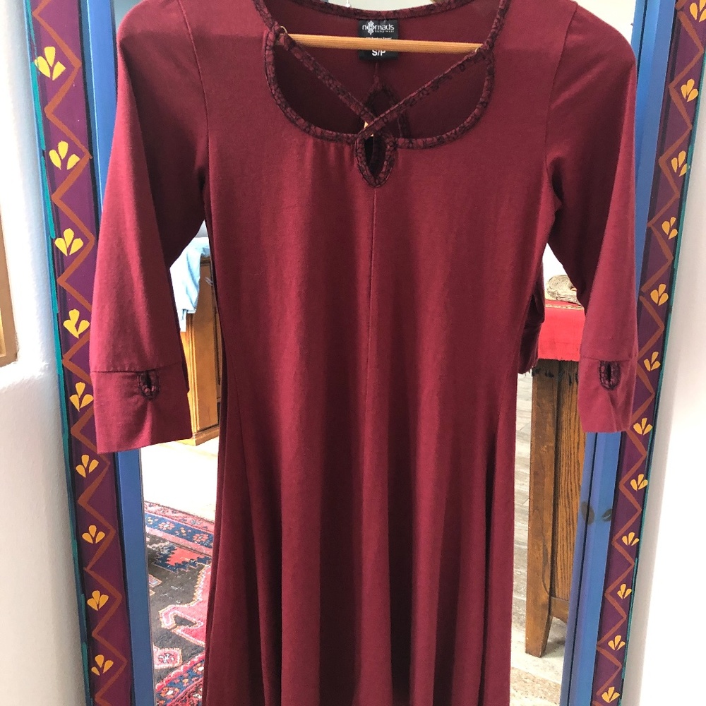 Nomad's Hempwear Organic Bamboo Dress, Size Small